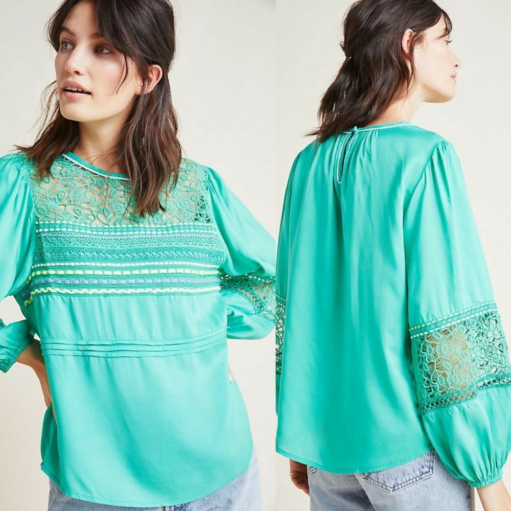 Anthropologie Sunshine Peasant Top
